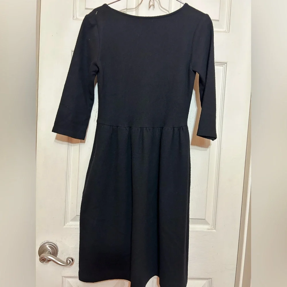 Built by Wendy minimalist black dress wool/angora XS - Picture 4 of 7